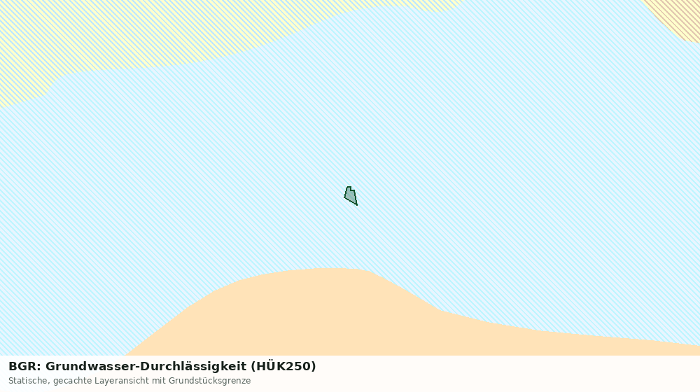 Statische Kartenansicht: BGR: Grundwasser-Durchlässigkeit (HÜK250)