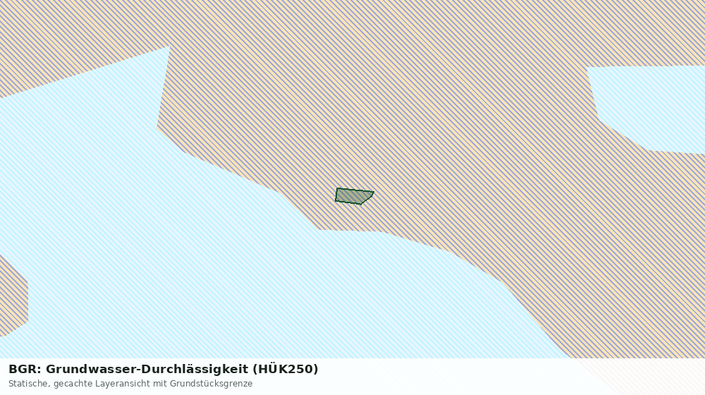 Statische Kartenansicht: BGR: Grundwasser-Durchlässigkeit (HÜK250)