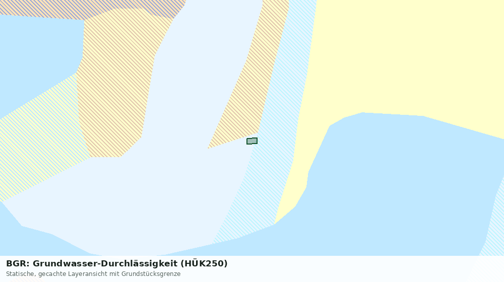 Statische Kartenansicht: BGR: Grundwasser-Durchlässigkeit (HÜK250)