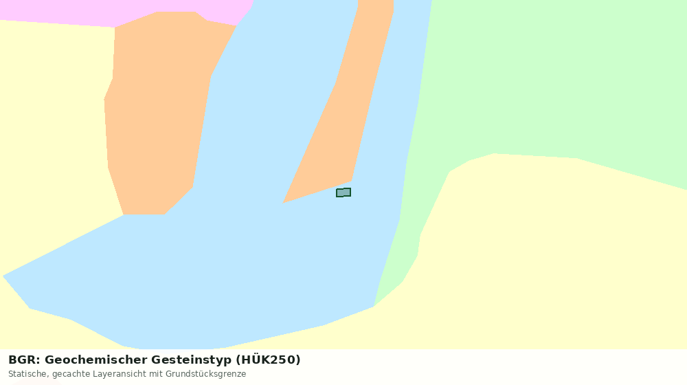 Statische Kartenansicht: BGR: Geochemischer Gesteinstyp (HÜK250)