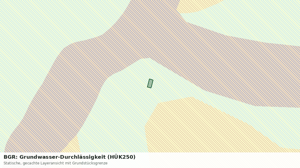 Statische Kartenansicht: BGR: Grundwasser-Durchlässigkeit (HÜK250)