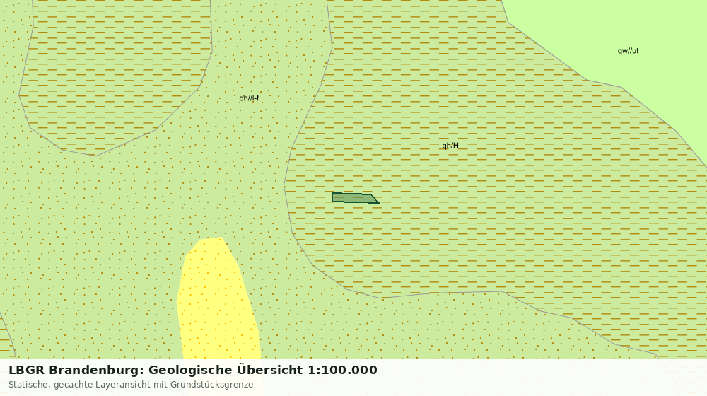 Statische Kartenansicht: LBGR Brandenburg: Geologische Übersicht 1:100.000