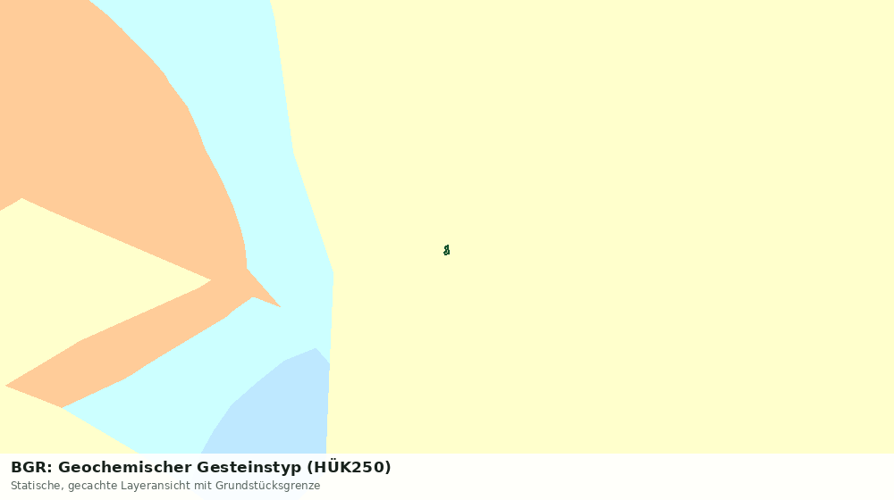 Statische Kartenansicht: BGR: Geochemischer Gesteinstyp (HÜK250)