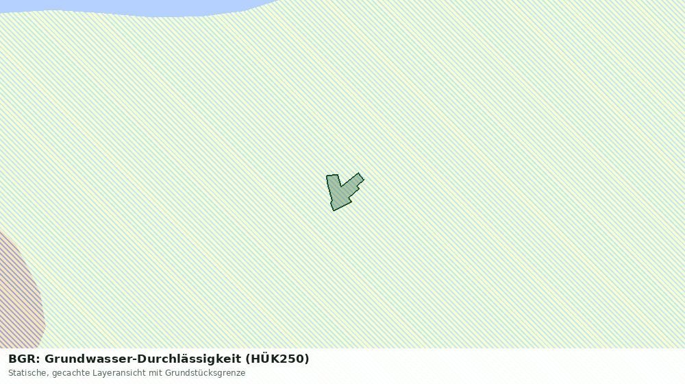 Statische Kartenansicht: BGR: Grundwasser-Durchlässigkeit (HÜK250)