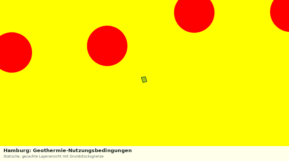 Statische Kartenansicht: Hamburg: Geothermie-Nutzungsbedingungen