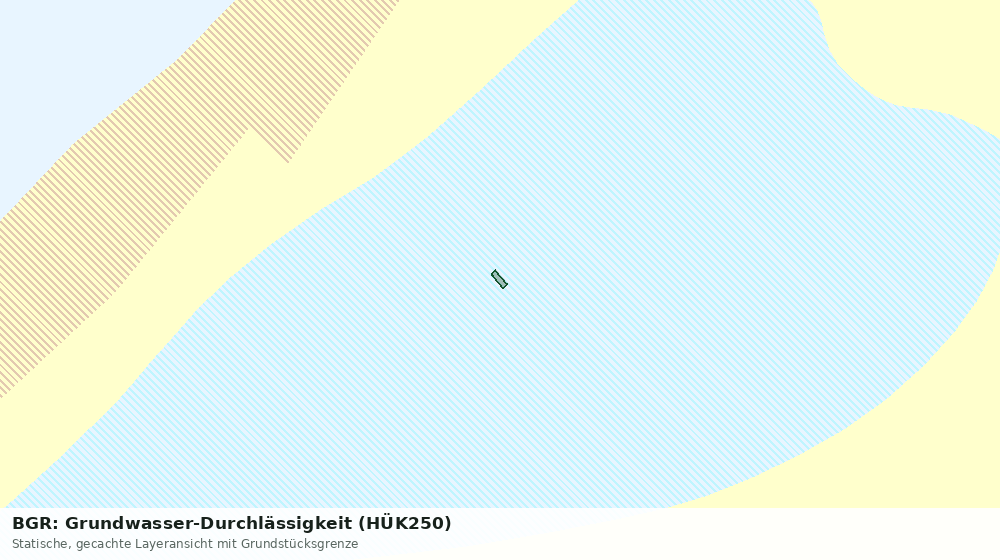 Statische Kartenansicht: BGR: Grundwasser-Durchlässigkeit (HÜK250)