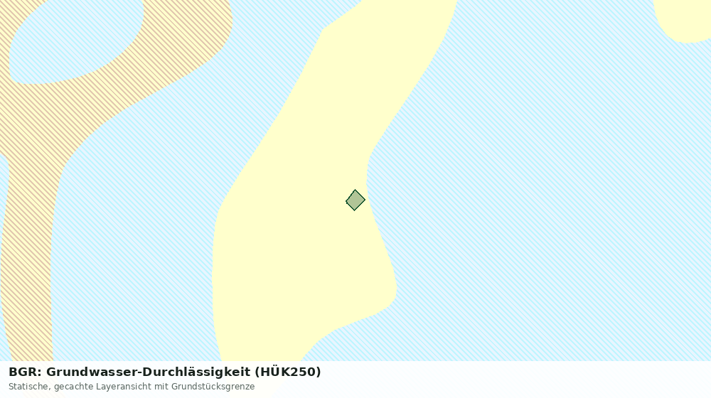 Statische Kartenansicht: BGR: Grundwasser-Durchlässigkeit (HÜK250)