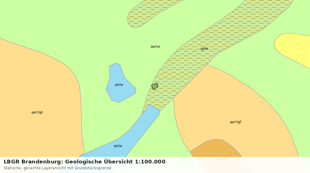 Statische Kartenansicht: LBGR Brandenburg: Geologische Übersicht 1:100.000