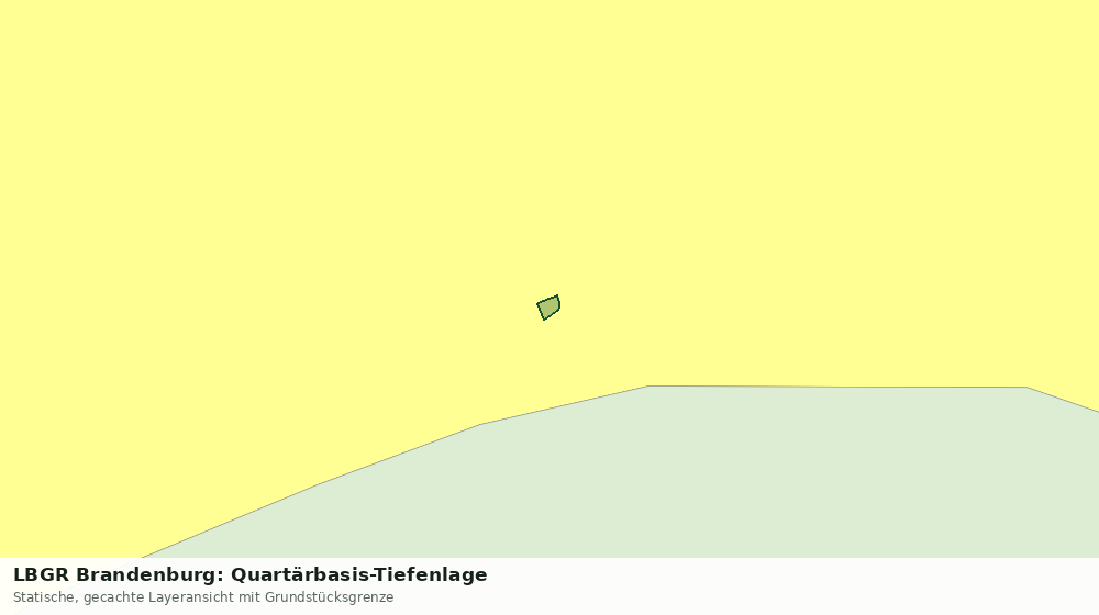 Statische Kartenansicht: LBGR Brandenburg: Quartärbasis-Tiefenlage
