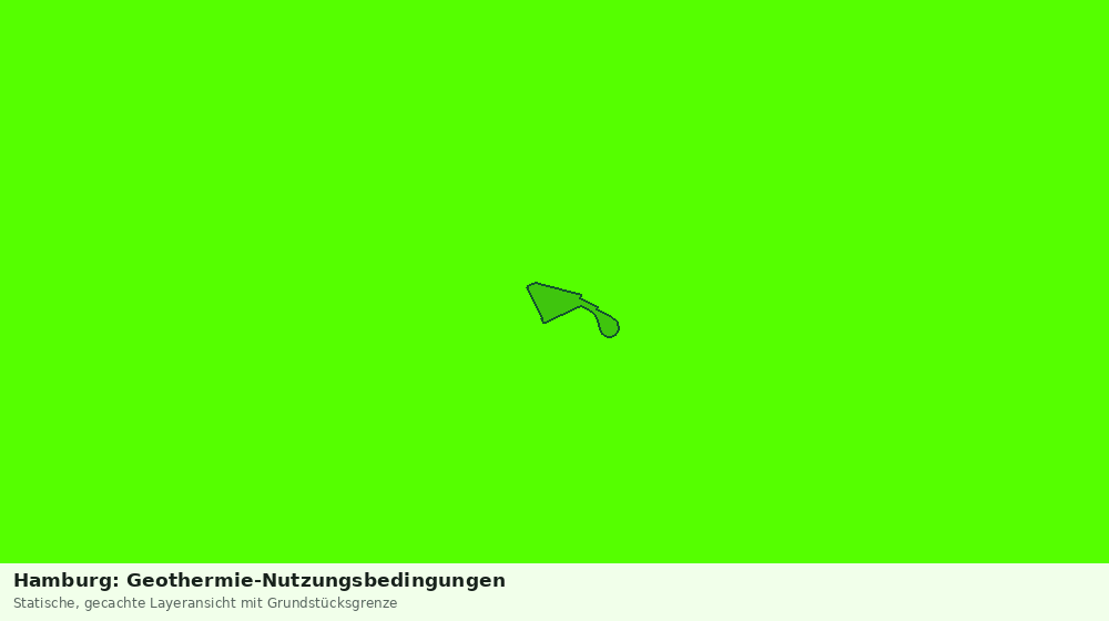 Statische Kartenansicht: Hamburg: Geothermie-Nutzungsbedingungen