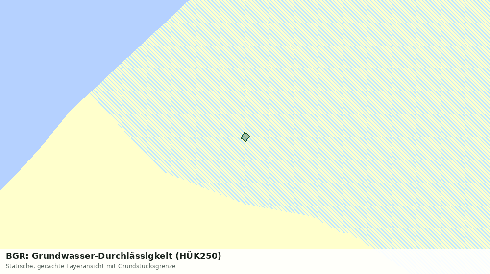 Statische Kartenansicht: BGR: Grundwasser-Durchlässigkeit (HÜK250)