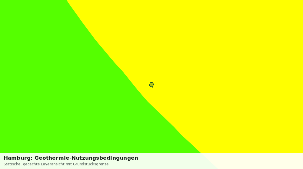 Statische Kartenansicht: Hamburg: Geothermie-Nutzungsbedingungen