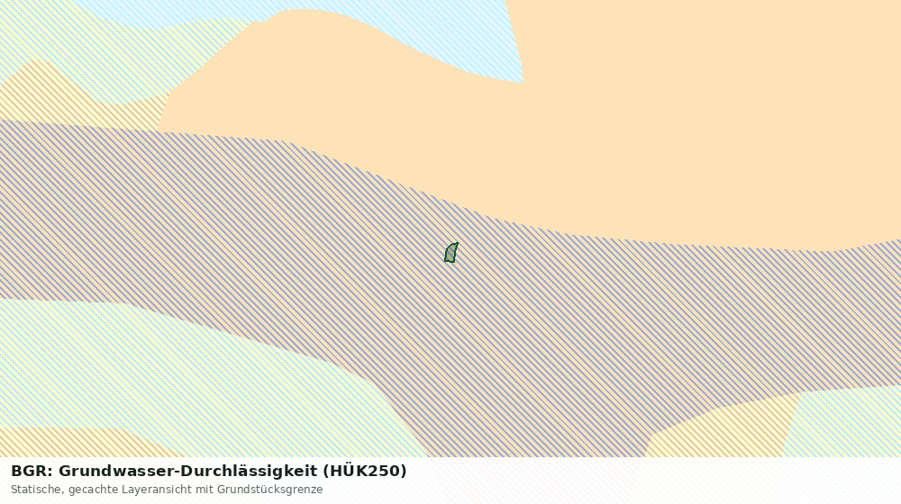 Statische Kartenansicht: BGR: Grundwasser-Durchlässigkeit (HÜK250)