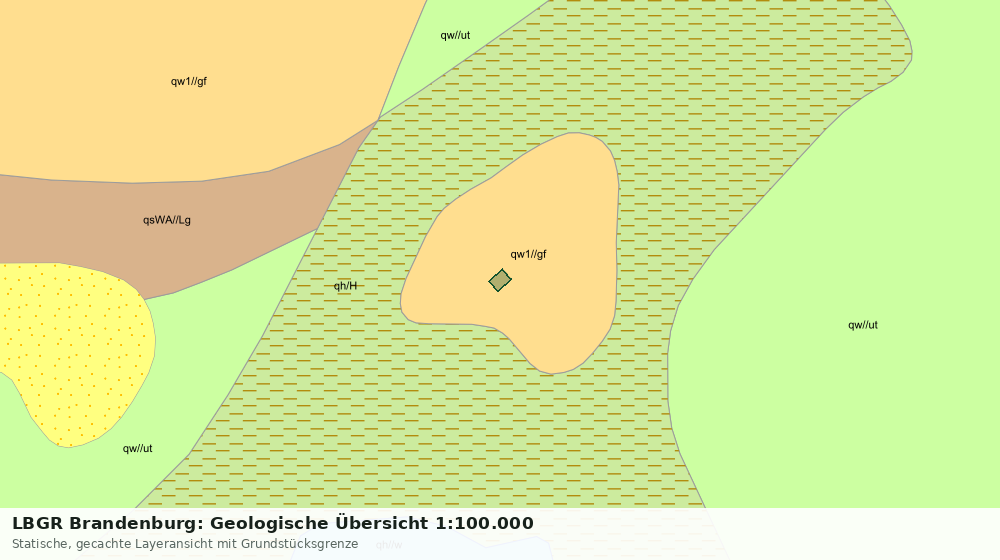 Statische Kartenansicht: LBGR Brandenburg: Geologische Übersicht 1:100.000