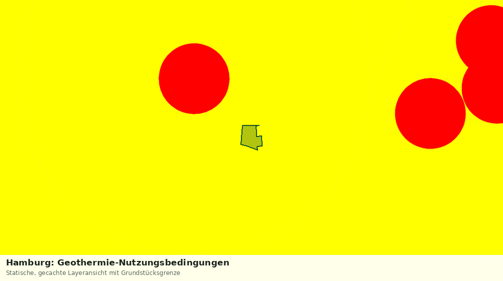 Statische Kartenansicht: Hamburg: Geothermie-Nutzungsbedingungen