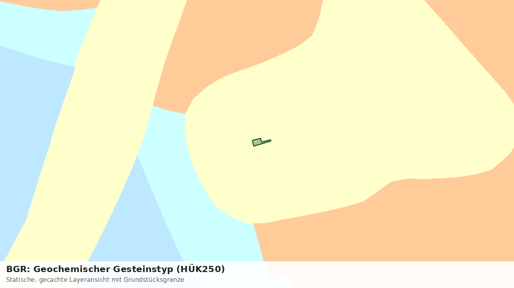 Statische Kartenansicht: BGR: Geochemischer Gesteinstyp (HÜK250)