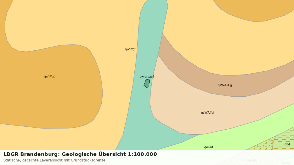 Statische Kartenansicht: LBGR Brandenburg: Geologische Übersicht 1:100.000