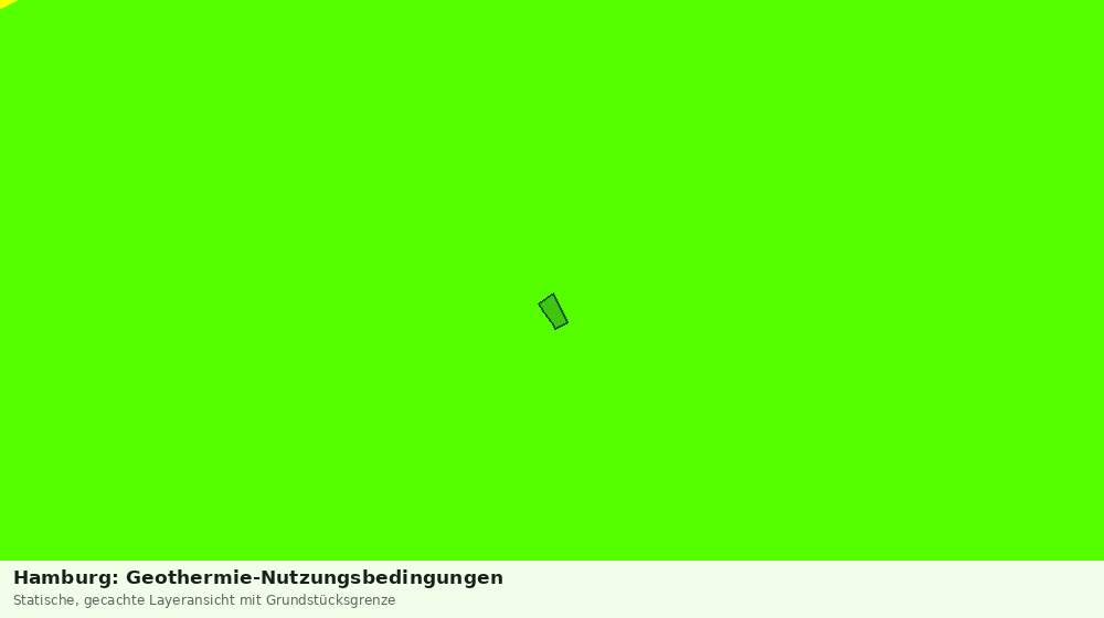 Statische Kartenansicht: Hamburg: Geothermie-Nutzungsbedingungen