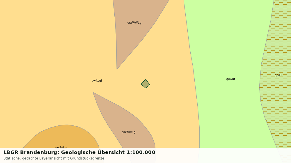 Statische Kartenansicht: LBGR Brandenburg: Geologische Übersicht 1:100.000