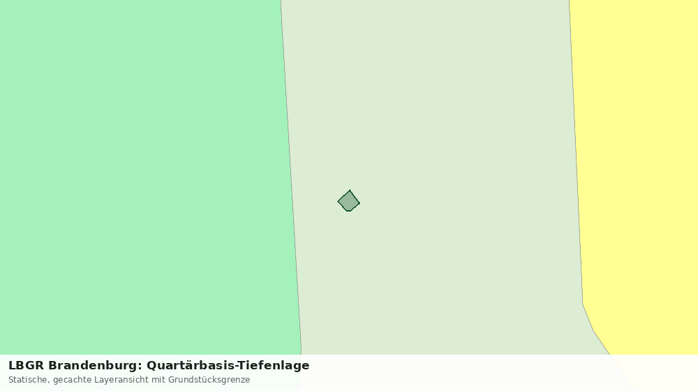 Statische Kartenansicht: LBGR Brandenburg: Quartärbasis-Tiefenlage