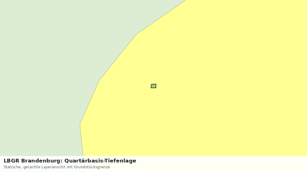 Statische Kartenansicht: LBGR Brandenburg: Quartärbasis-Tiefenlage