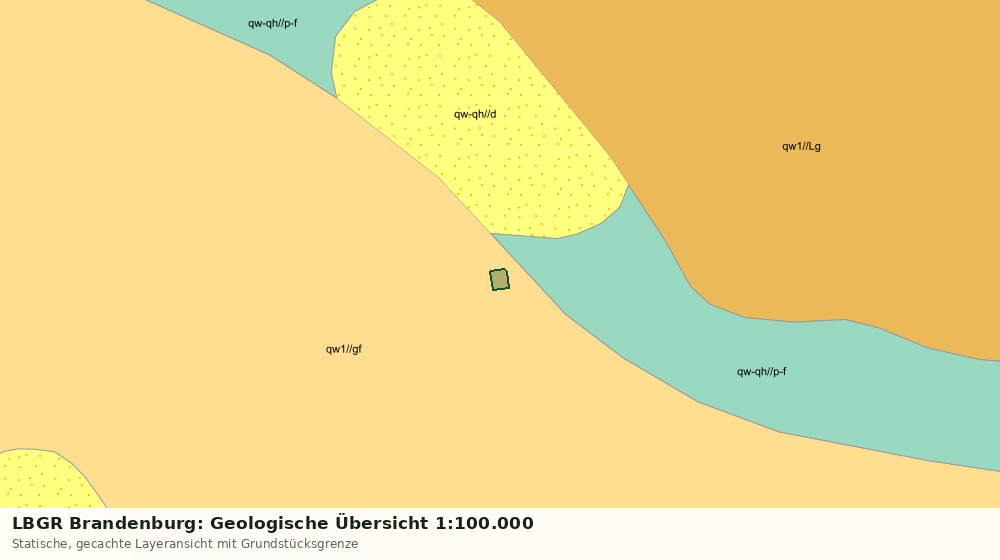 Statische Kartenansicht: LBGR Brandenburg: Geologische Übersicht 1:100.000
