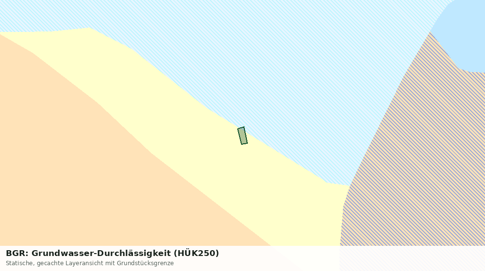 Statische Kartenansicht: BGR: Grundwasser-Durchlässigkeit (HÜK250)