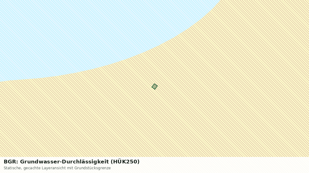 Statische Kartenansicht: BGR: Grundwasser-Durchlässigkeit (HÜK250)