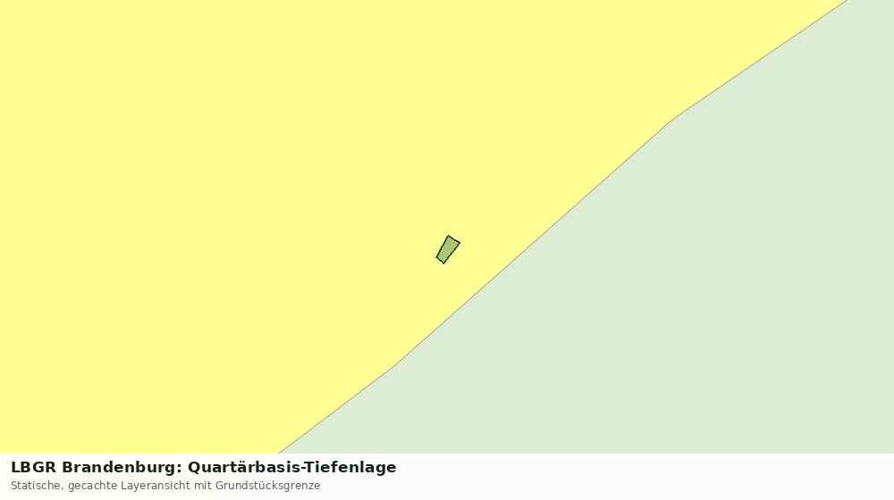 Statische Kartenansicht: LBGR Brandenburg: Quartärbasis-Tiefenlage