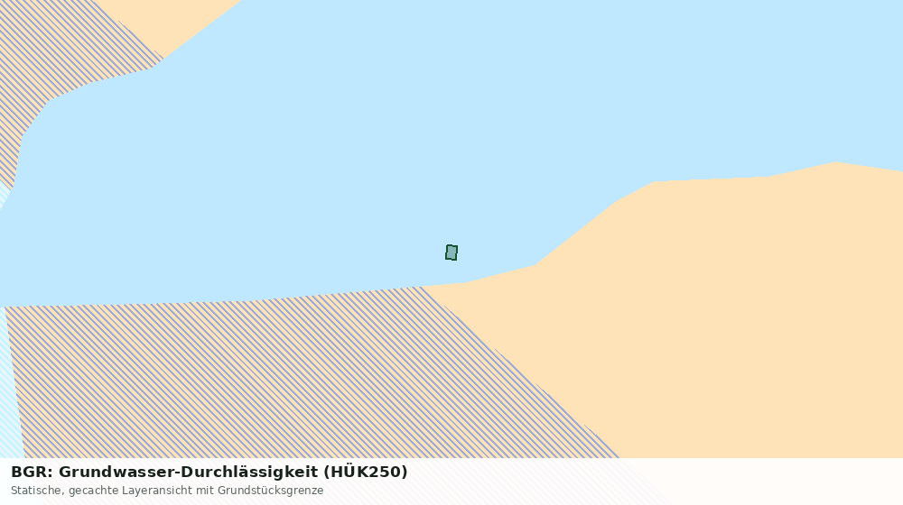 Statische Kartenansicht: BGR: Grundwasser-Durchlässigkeit (HÜK250)