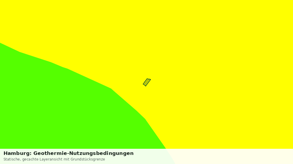Statische Kartenansicht: Hamburg: Geothermie-Nutzungsbedingungen