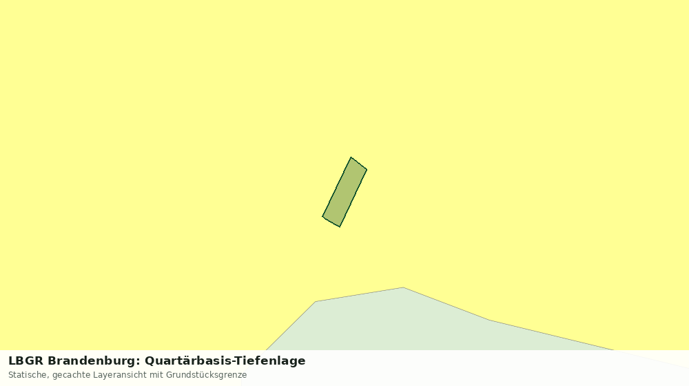 Statische Kartenansicht: LBGR Brandenburg: Quartärbasis-Tiefenlage