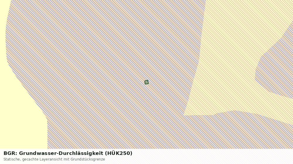 Statische Kartenansicht: BGR: Grundwasser-Durchlässigkeit (HÜK250)