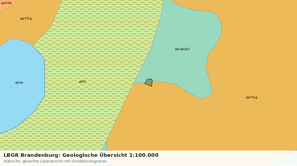 Statische Kartenansicht: LBGR Brandenburg: Geologische Übersicht 1:100.000