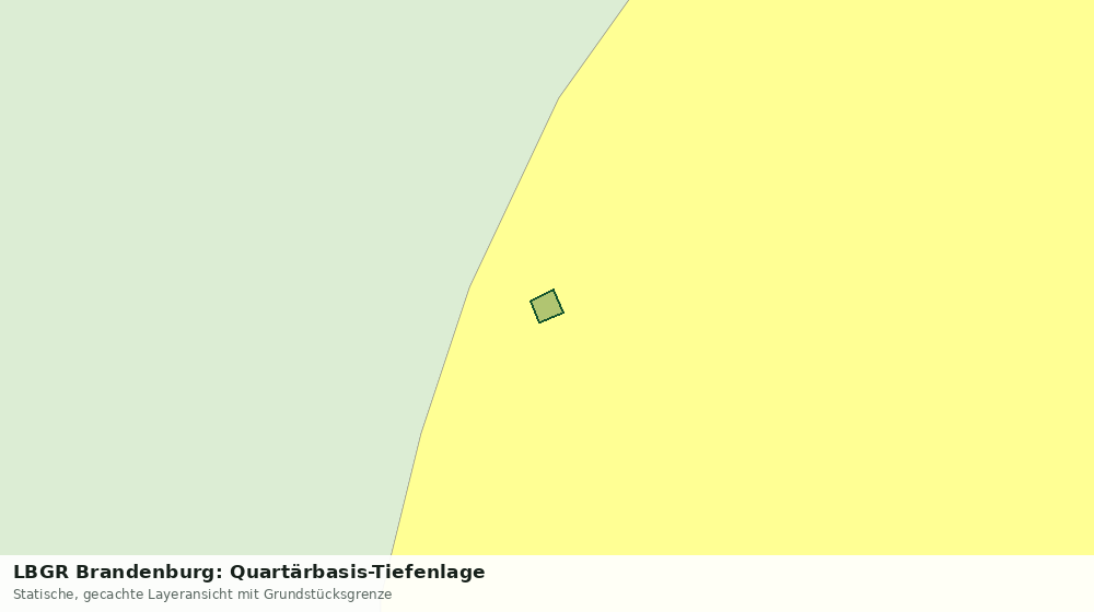 Statische Kartenansicht: LBGR Brandenburg: Quartärbasis-Tiefenlage