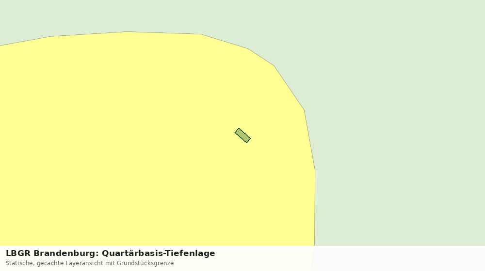 Statische Kartenansicht: LBGR Brandenburg: Quartärbasis-Tiefenlage