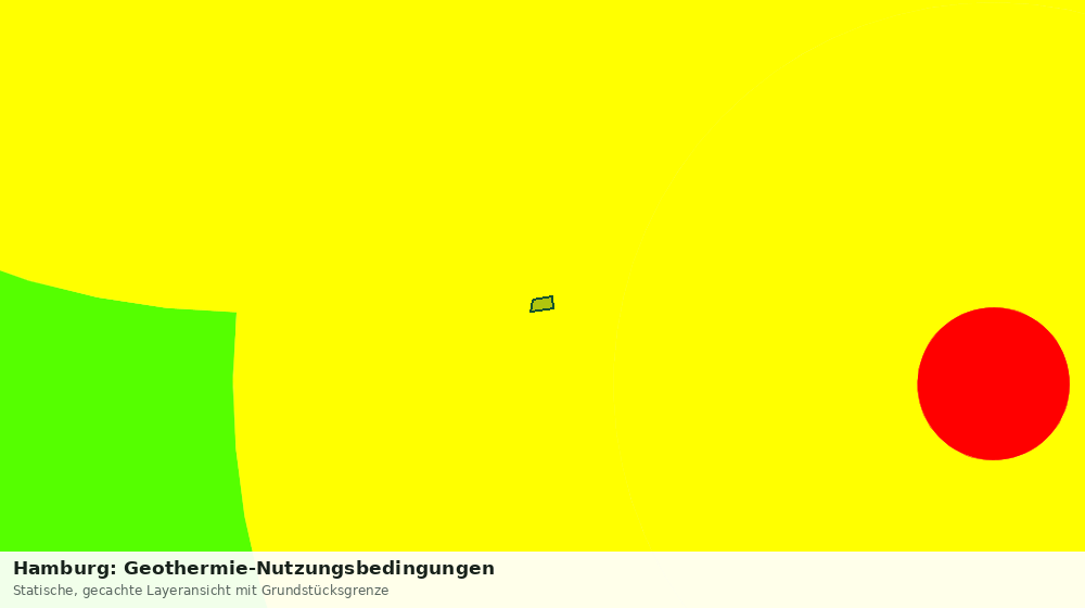 Statische Kartenansicht: Hamburg: Geothermie-Nutzungsbedingungen