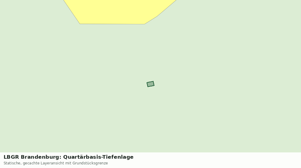 Statische Kartenansicht: LBGR Brandenburg: Quartärbasis-Tiefenlage