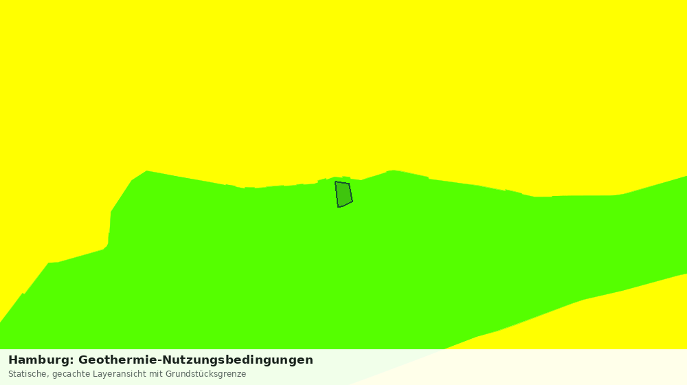 Statische Kartenansicht: Hamburg: Geothermie-Nutzungsbedingungen