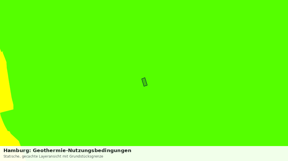Statische Kartenansicht: Hamburg: Geothermie-Nutzungsbedingungen