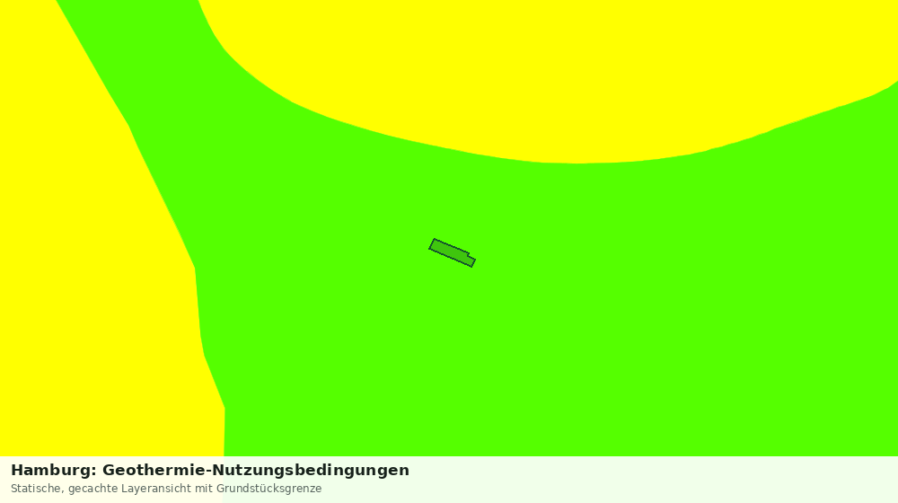 Statische Kartenansicht: Hamburg: Geothermie-Nutzungsbedingungen