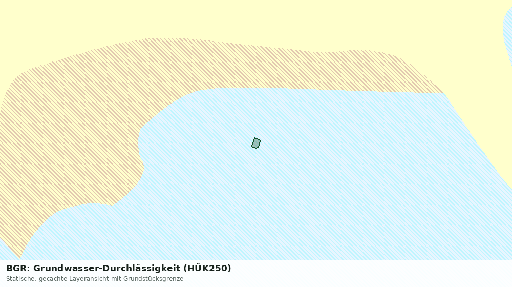 Statische Kartenansicht: BGR: Grundwasser-Durchlässigkeit (HÜK250)