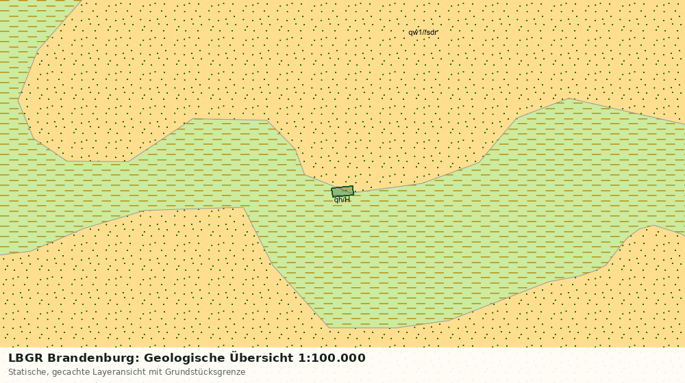 Statische Kartenansicht: LBGR Brandenburg: Geologische Übersicht 1:100.000