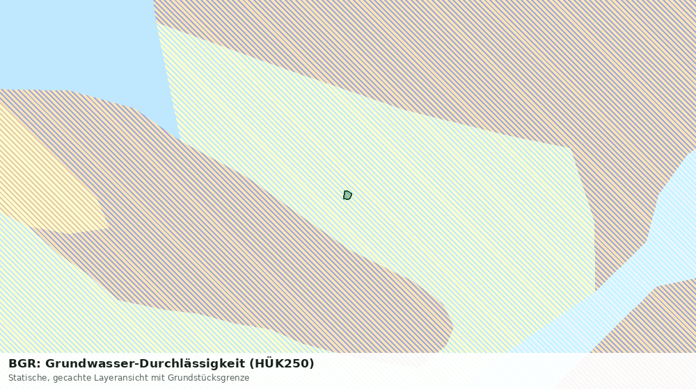 Statische Kartenansicht: BGR: Grundwasser-Durchlässigkeit (HÜK250)
