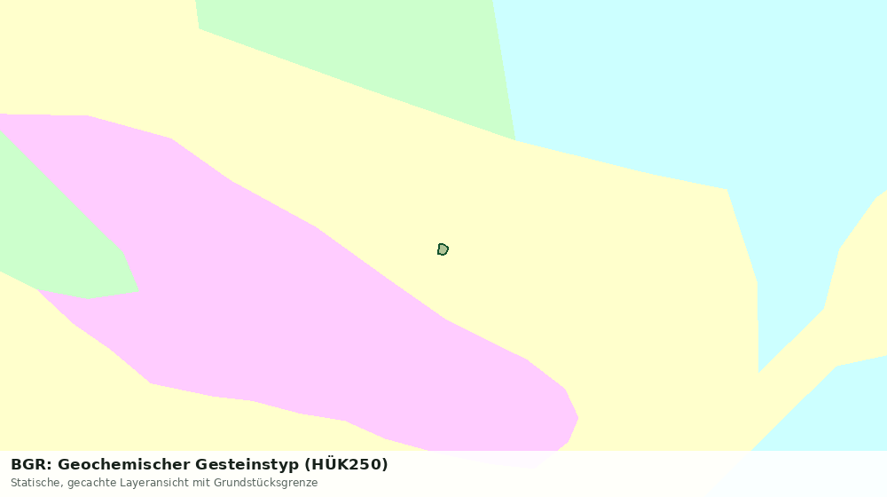 Statische Kartenansicht: BGR: Geochemischer Gesteinstyp (HÜK250)