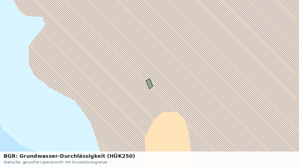 Statische Kartenansicht: BGR: Grundwasser-Durchlässigkeit (HÜK250)
