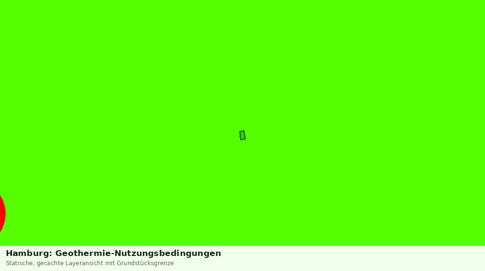 Statische Kartenansicht: Hamburg: Geothermie-Nutzungsbedingungen