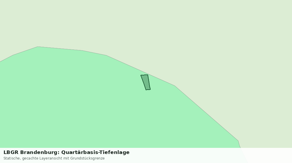 Statische Kartenansicht: LBGR Brandenburg: Quartärbasis-Tiefenlage