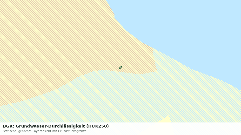 Statische Kartenansicht: BGR: Grundwasser-Durchlässigkeit (HÜK250)