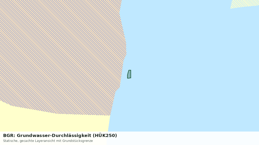 Statische Kartenansicht: BGR: Grundwasser-Durchlässigkeit (HÜK250)